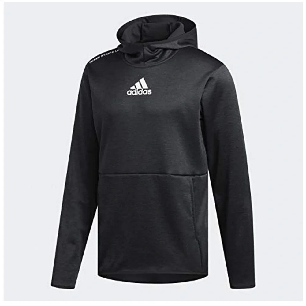 LAST ONE!! New Mens Adidas Cozy Black Hoodie Sweatshirt
